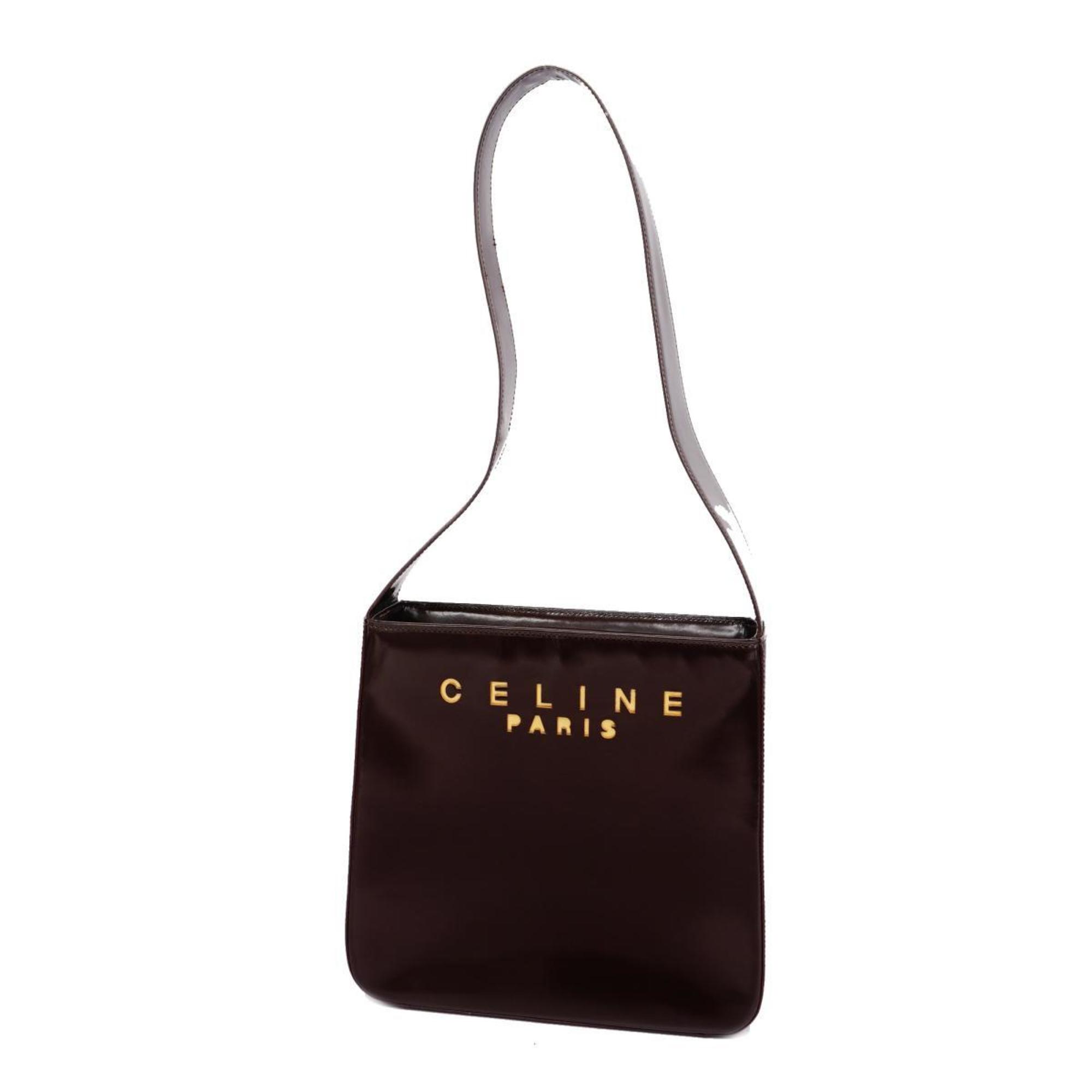 セリーヌ(Celine) セリーヌ ショルダーバッグ レザー ブラウン   レディース