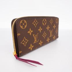 ルイ・ヴィトン(Louis Vuitton) ルイ・ヴィトン 長財布 モノグラム ポルトフォイユクレマンス M60742 ブラウン フューシャメンズ レディース