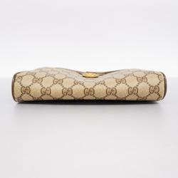 グッチ(Gucci) グッチ ショルダーバッグ GGスプリーム シェリーライン 116 02 089  レザー ブラウン   レディース