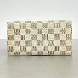 ルイ・ヴィトン(Louis Vuitton) ルイ・ヴィトン 長財布 ダミエ・アズール ポルトフォイユサラ N61735 ホワイトレディース