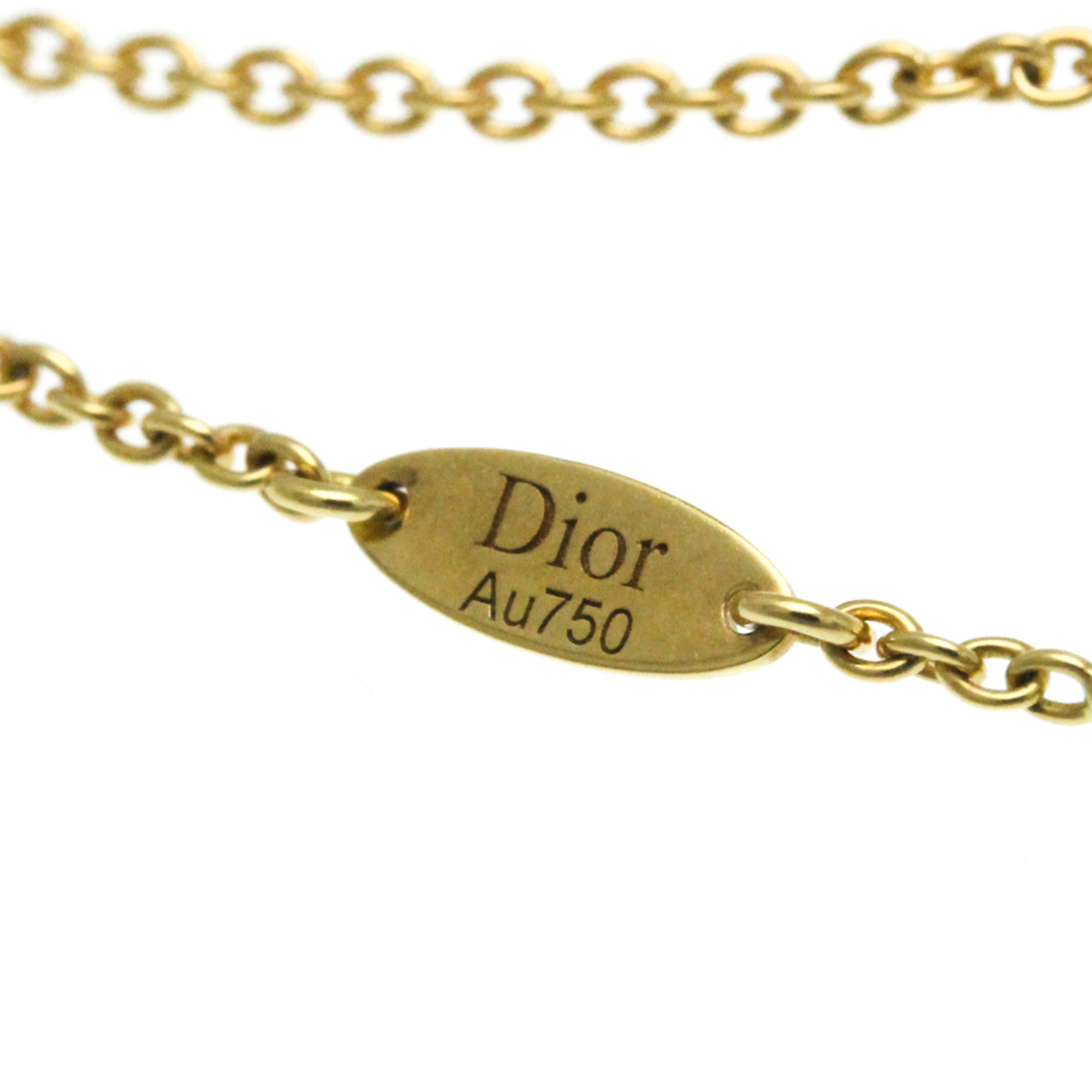 クリスチャン・ディオール(Christian Dior) K18イエローゴールド(K18YG) ダイヤモンド,シェル メンズ,レディース ファッション ペンダントネックレス カラット/0.045 (ゴールド) ローズデヴァン ダイヤモンド シェル ネックレス JRDV95005