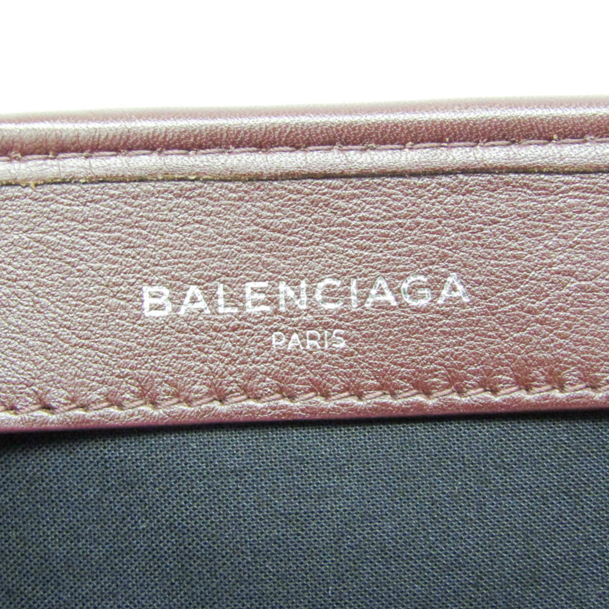 バレンシアガ(Balenciaga) ネイビーカバス S 339933 メンズ,レディース レザー ハンドバッグ,トートバッグ ワイン