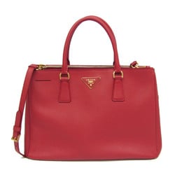 プラダ(Prada) ガレリア BN2274 レディース レザー ハンドバッグ,ショルダーバッグ レッド