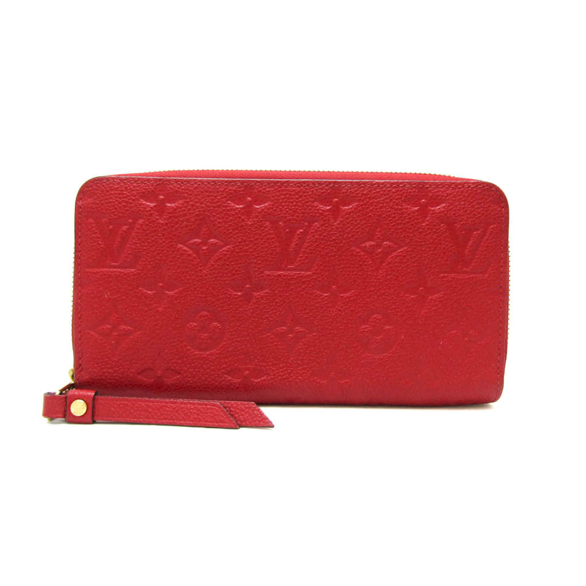 ルイ・ヴィトン(Louis Vuitton) モノグラムアンプラント ジッピーウォレット M63691 レディース モノグラムアンプラント 長財布（二つ折り） スカーレット