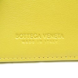 ボッテガ・ヴェネタ(Bottega Veneta) CASSETTE マキシイントレチャート レザー カードケース イエロー