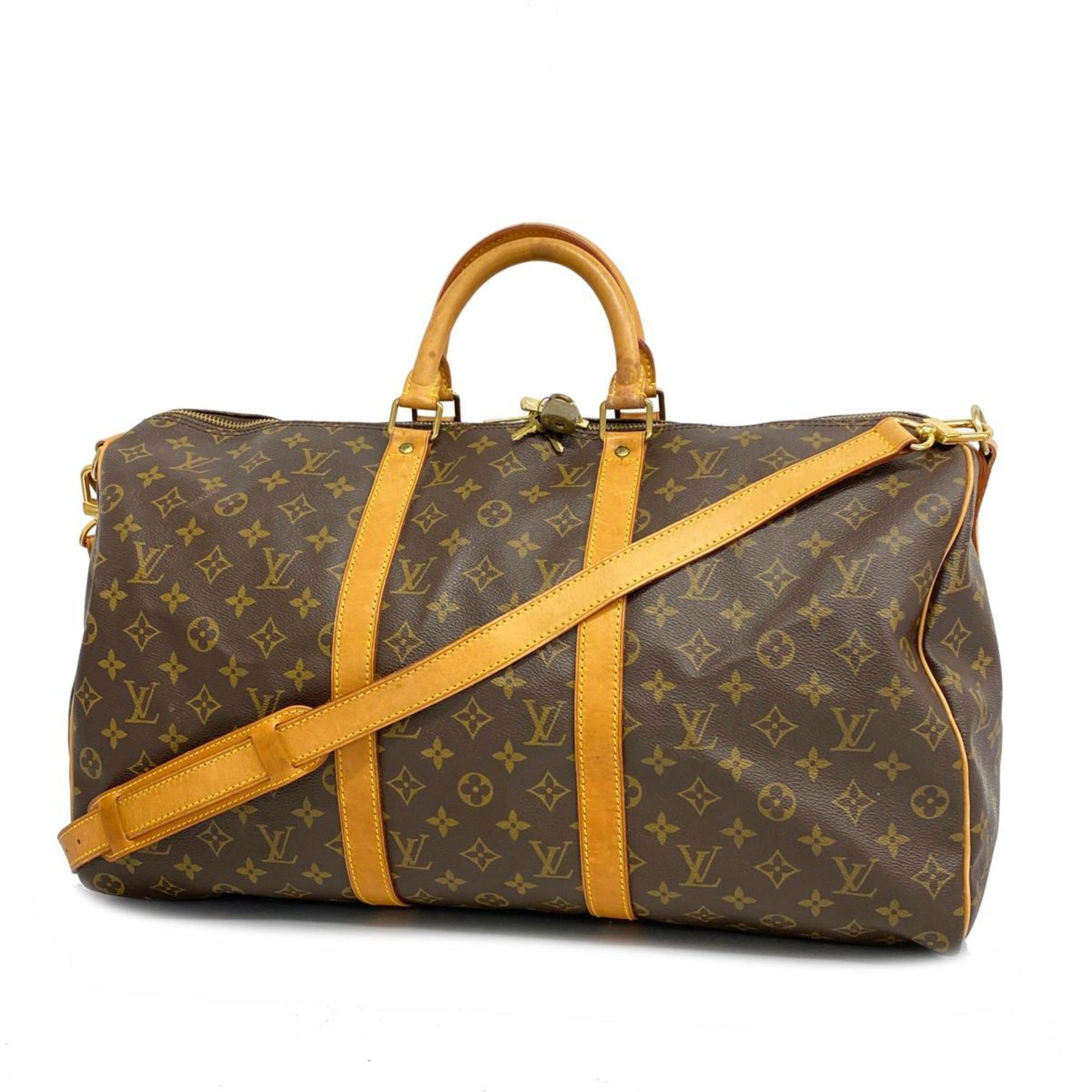 ルイ・ヴィトン(Louis Vuitton) ルイ・ヴィトン ボストンバッグ モノグラム キーポルバンドリエール50 M41416 ブラウンレディース