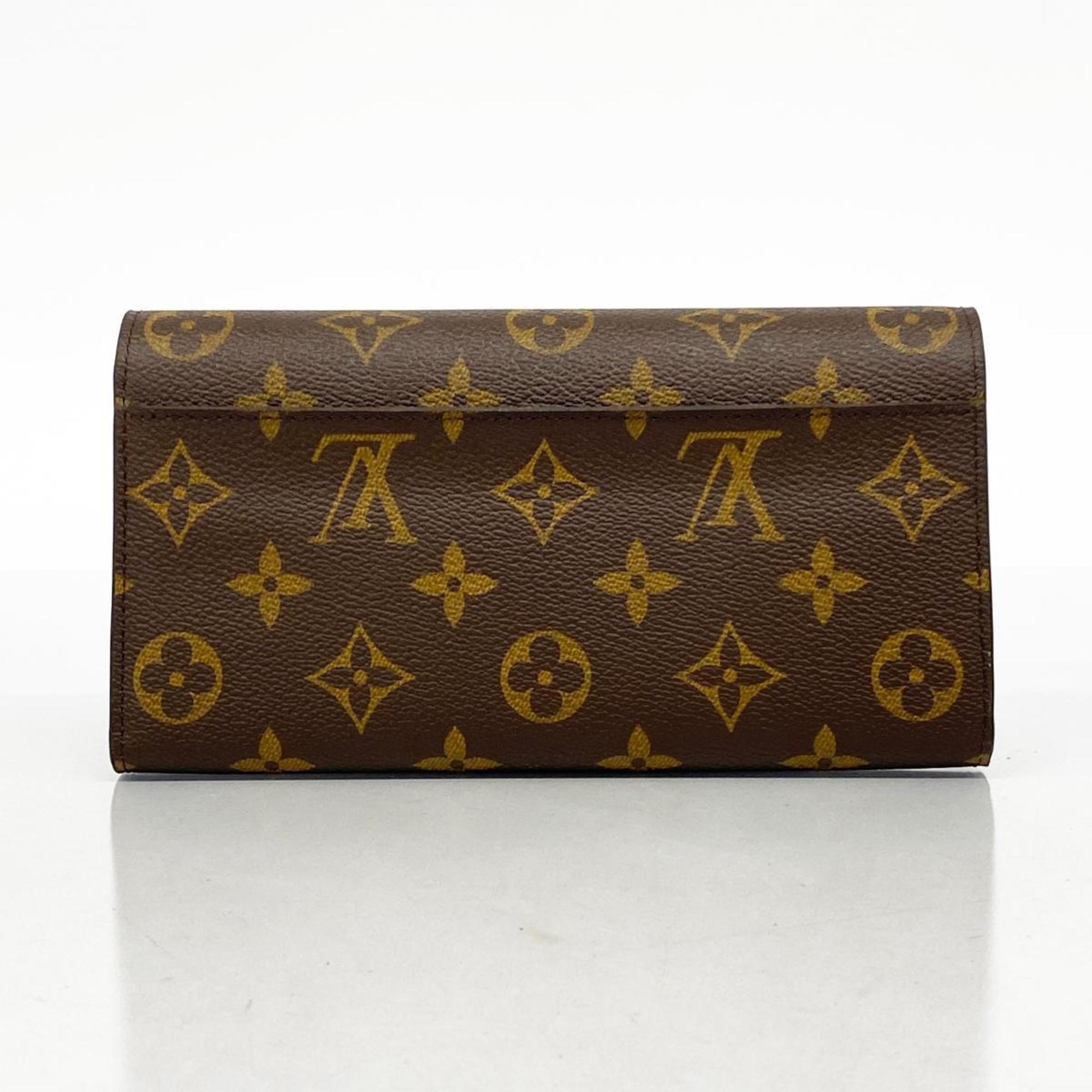 ルイ・ヴィトン(Louis Vuitton) ルイ・ヴィトン 長財布 モノグラム ポルトフォイユサラ M62234 ブラウン フューシャレディース