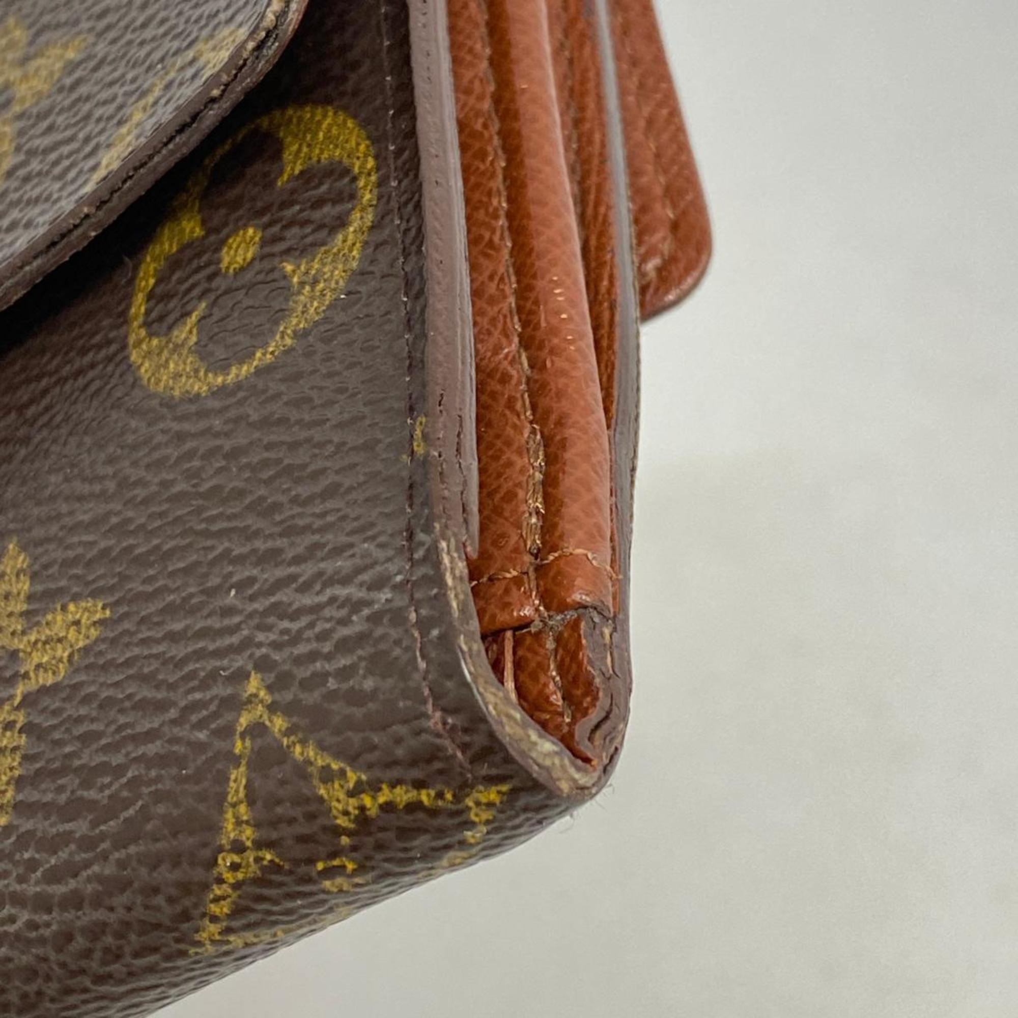 ルイ・ヴィトン(Louis Vuitton) ルイ・ヴィトン 三つ折り財布 モノグラム ポルトモネビエカルトクレディ M61652 ブラウンメンズ レディース