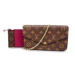 ルイ・ヴィトン(Louis Vuitton) ルイ・ヴィトン ショルダーウォレット モノグラム ポシェットフェリシー M61276 ブラウン フューシャレディース