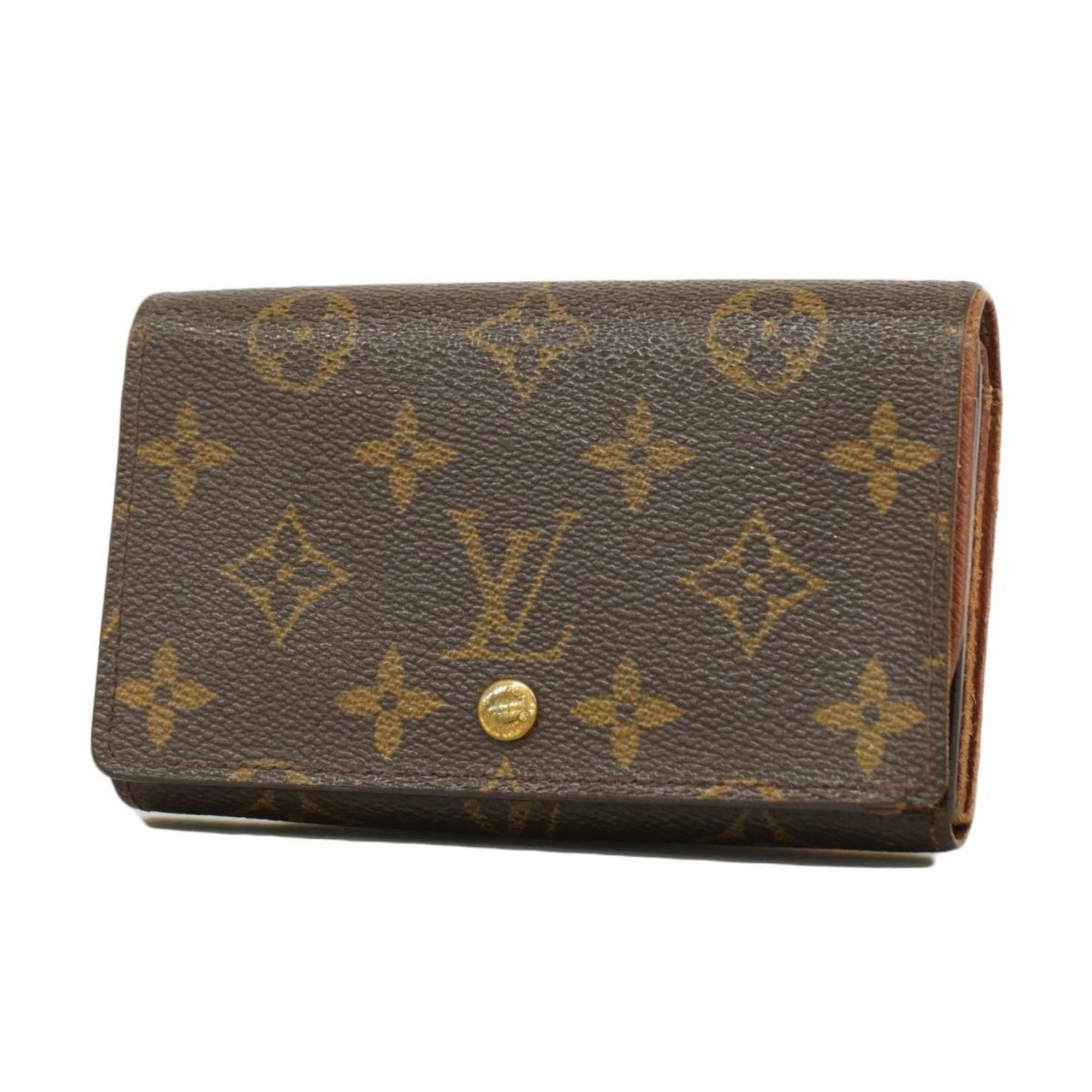 ルイ・ヴィトン(Louis Vuitton) ルイ・ヴィトン 財布 モノグラム ポルトモネビエトレゾール M61730 ブラウンメンズ レディース