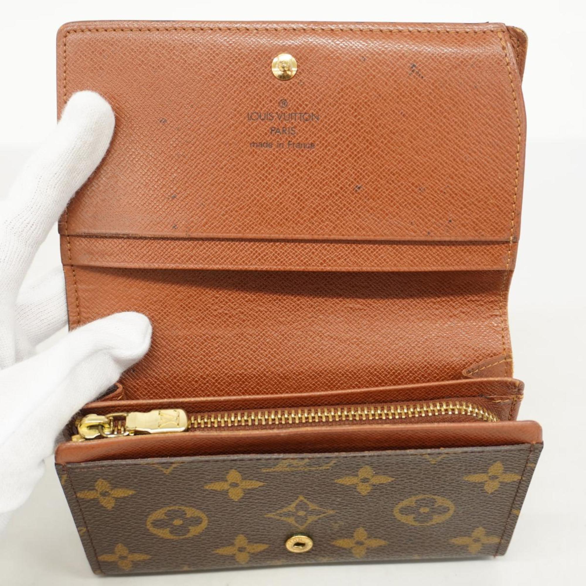 ルイ・ヴィトン(Louis Vuitton) ルイ・ヴィトン 財布 モノグラム ポルトモネビエトレゾール M61730 ブラウンメンズ レディース