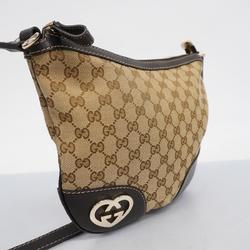 グッチ(Gucci) グッチ ショルダーバッグ GGキャンバス 257072 キャンバス ブラウン シャンパン  レディース