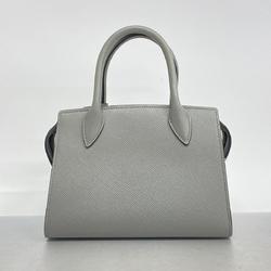 プラダ(Prada) プラダ ハンドバッグ サフィアーノ レザー グレー   レディース