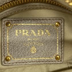 プラダ(Prada) プラダ ショルダーバッグ レザー グレー   レディース