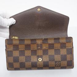 ルイ・ヴィトン(Louis Vuitton) ルイ・ヴィトン 長財布 ダミエ ポルトフォイユサラ N63209 エベヌレディース