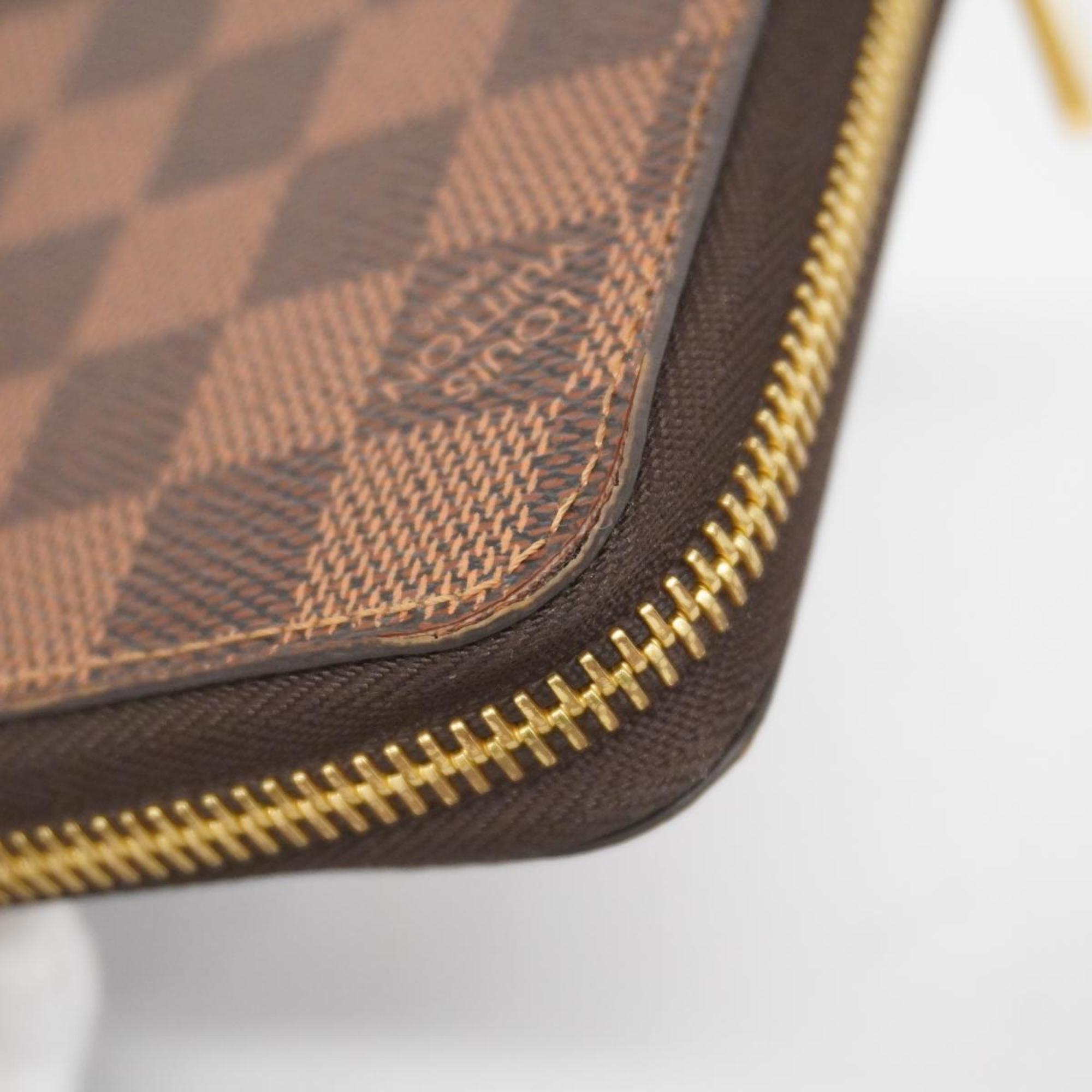 ルイ・ヴィトン(Louis Vuitton) ルイ・ヴィトン 長財布 ダミエ ジッピーウォレット N60015 エベヌメンズ レディース