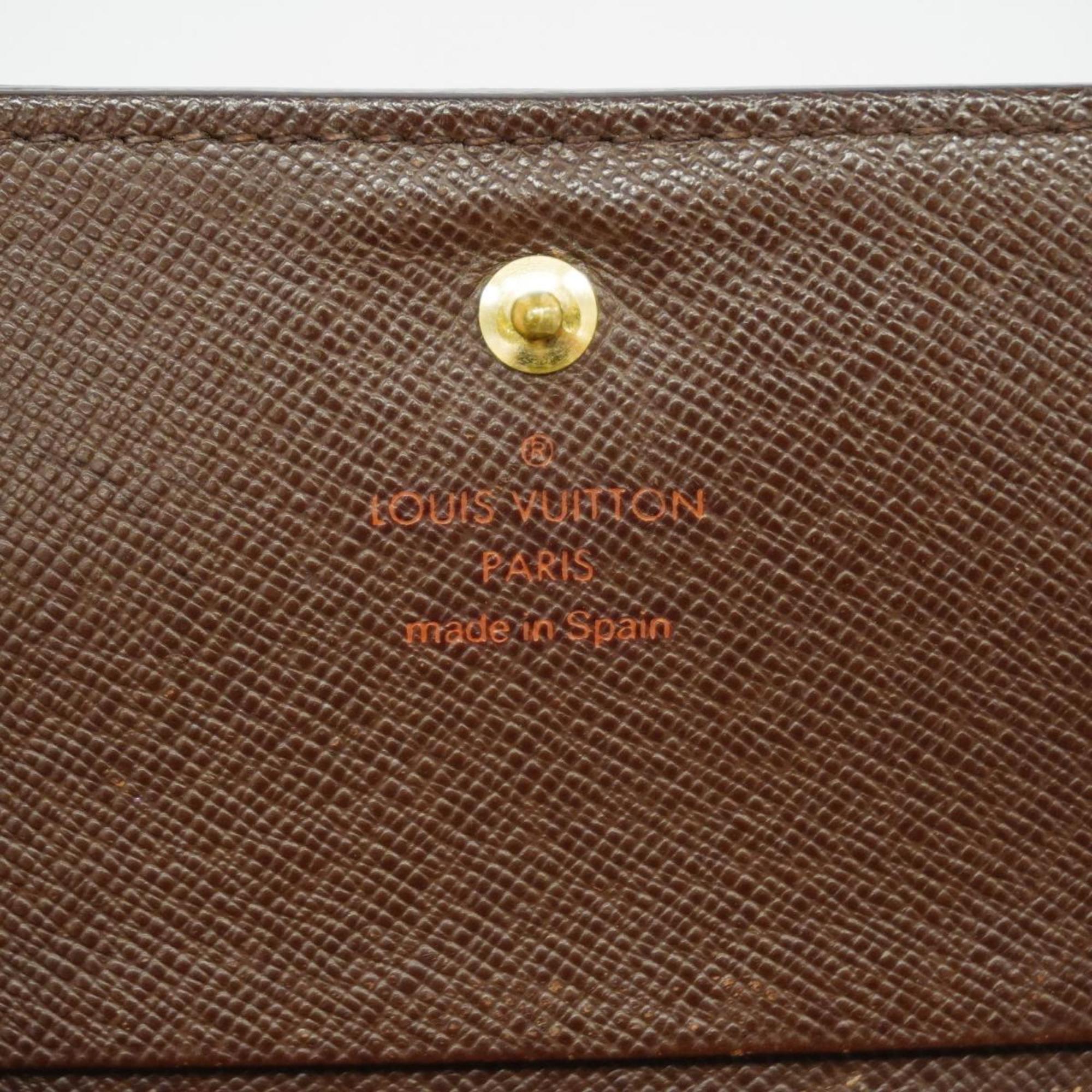 ルイ・ヴィトン(Louis Vuitton) ルイ・ヴィトン 財布 ダミエ ポルトモネビエトレゾール N61730 エベヌレディース