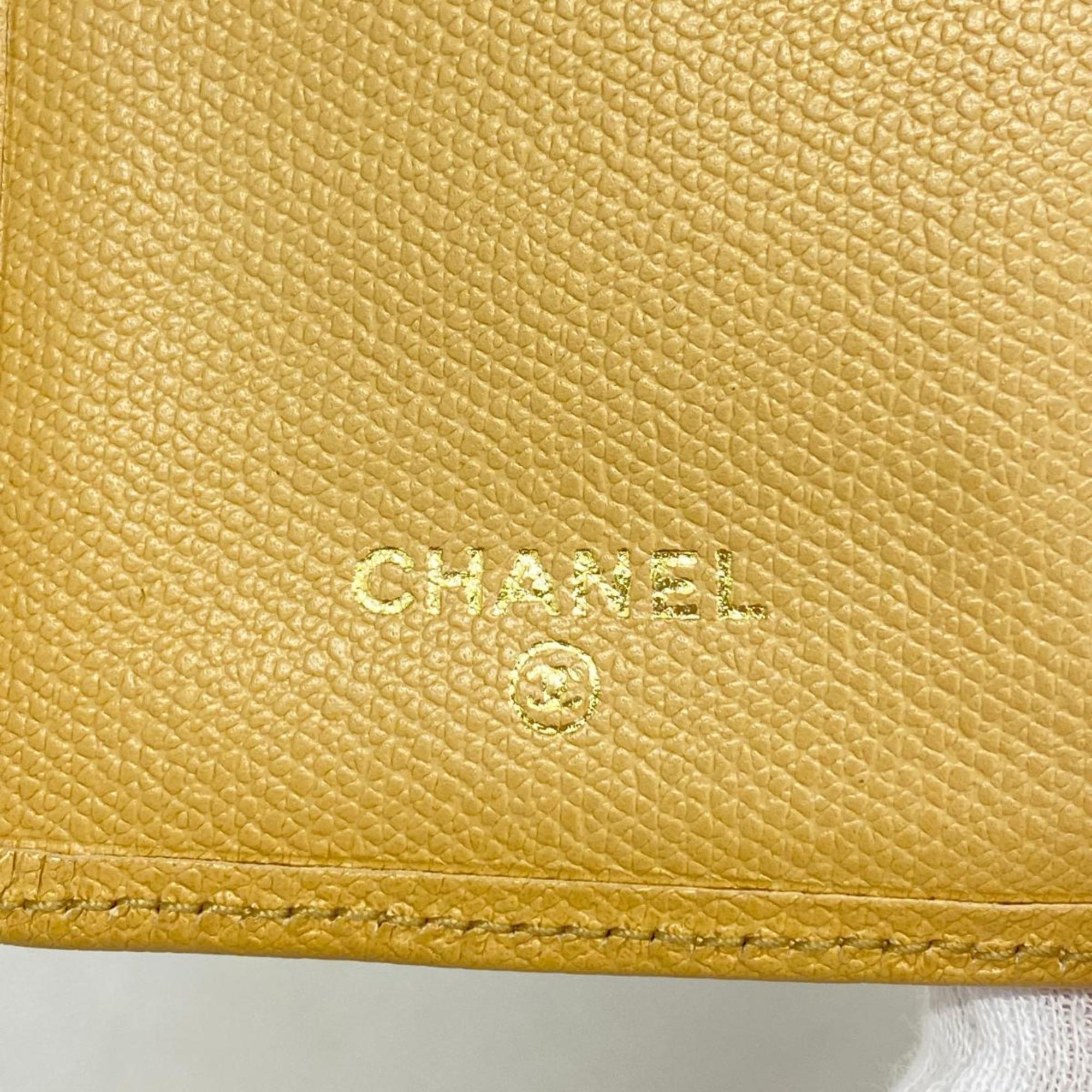 シャネル(Chanel) シャネル 長財布 ココボタン レザー ベージュ   レディース