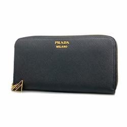 プラダ(Prada) プラダ 長財布 サフィアーノ レザー ブラック   レディース