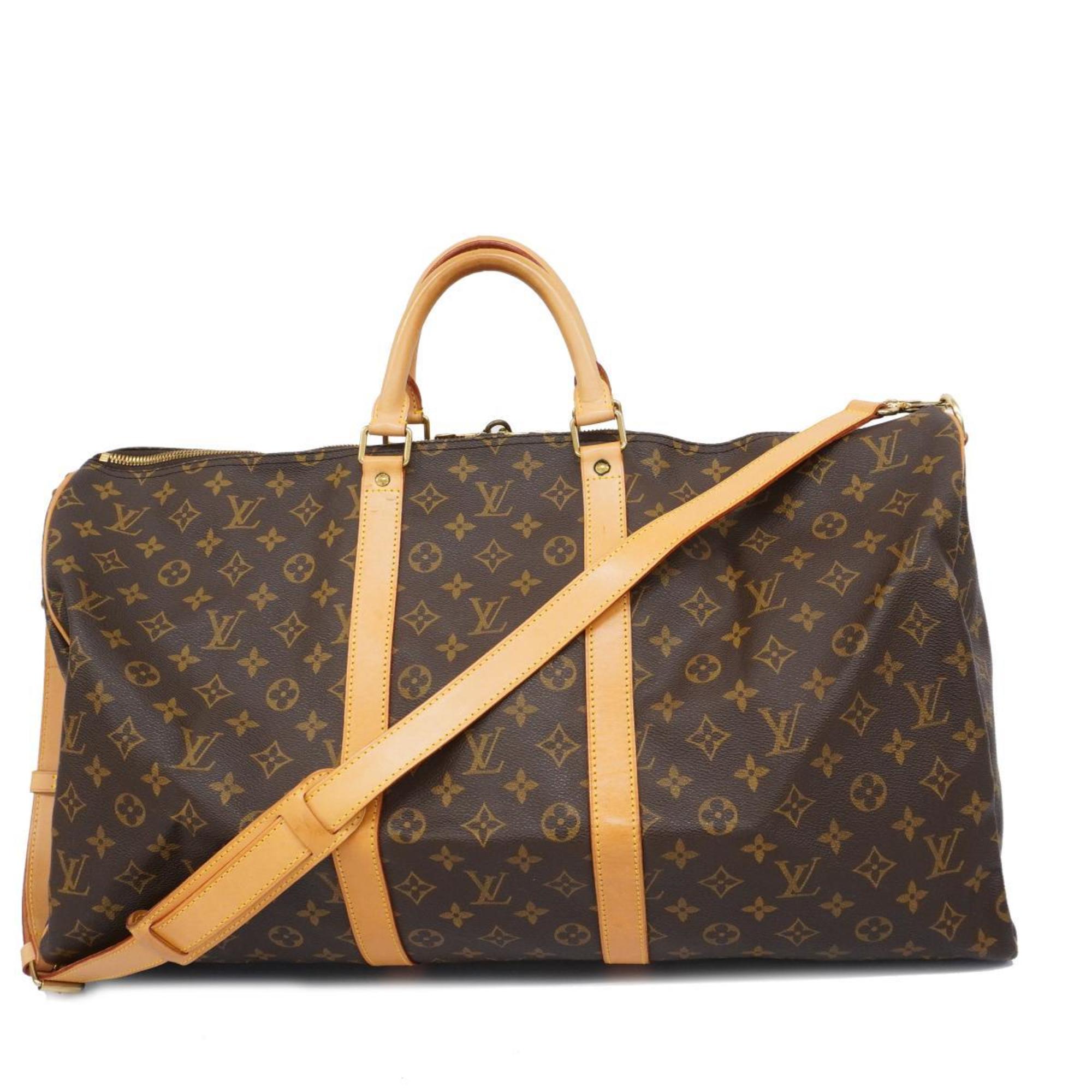 ルイ・ヴィトン(Louis Vuitton) ルイ・ヴィトン ボストンバッグ モノグラム キーポルバンドリエール55 M41414 ブラウンメンズ レディース