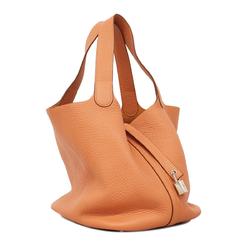 エルメス(Hermes) エルメス ハンドバッグ ピコタンロックMM □Q刻印 トリヨンクレマンス クレヴェット   レディース