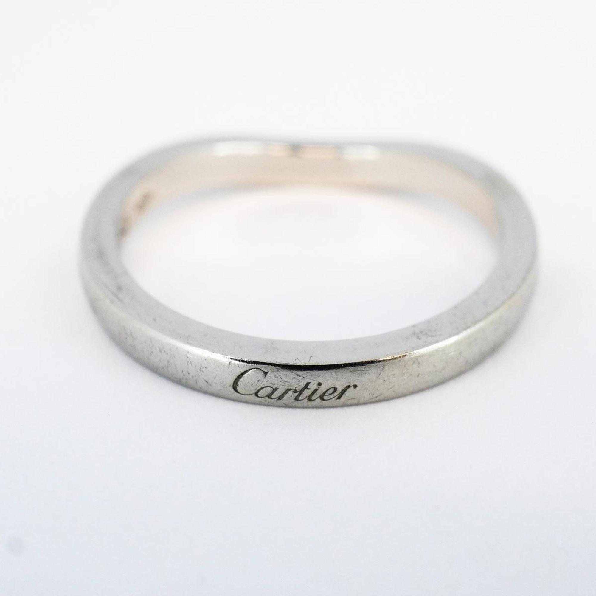 カルティエ(Cartier) カルティエ リング バレリーナ ハーフエタニティ ダイヤモンド Pt950 プラチナ  レディース