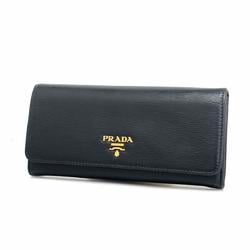 プラダ(Prada) プラダ 長財布 レザー ブラック   レディース