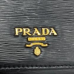 プラダ(Prada) プラダ 長財布 レザー ブラック   レディース