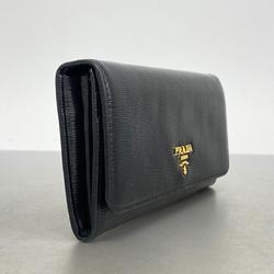 プラダ(Prada) プラダ 長財布 レザー ブラック   レディース