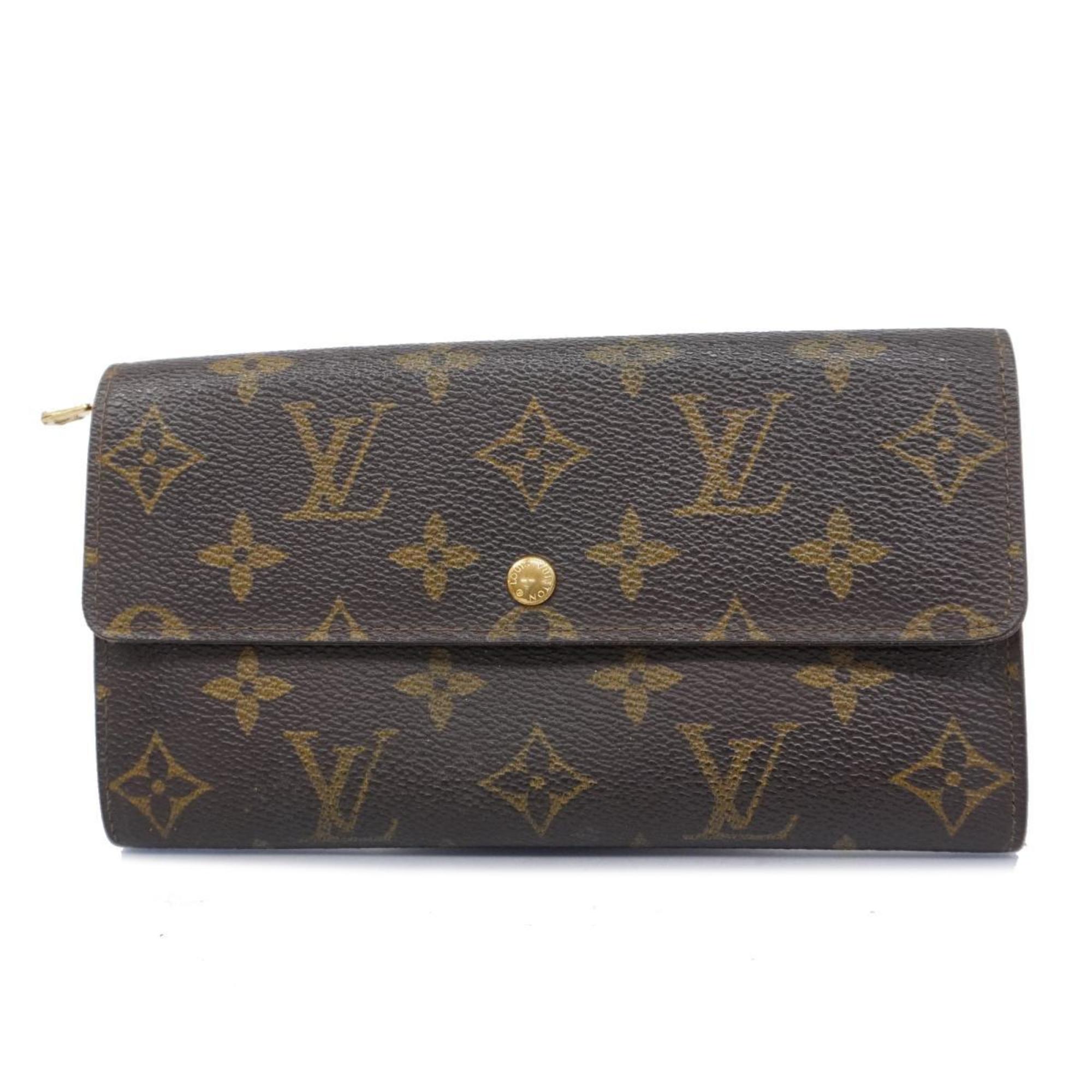 ルイ・ヴィトン(Louis Vuitton) ルイ・ヴィトン 長財布 モノグラム ポルトモネクレディ M61723 ブラウンレディース