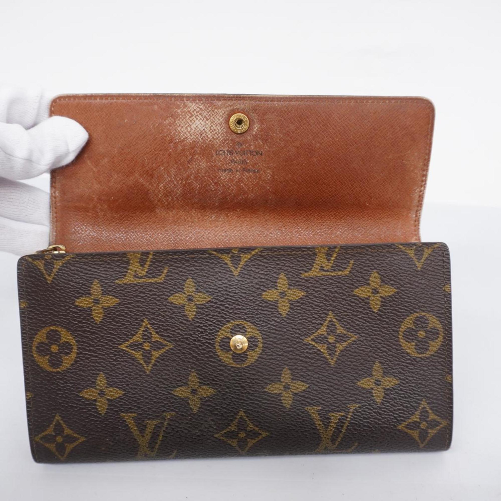 ルイ・ヴィトン(Louis Vuitton) ルイ・ヴィトン 長財布 モノグラム ポルトモネクレディ M61723 ブラウンレディース