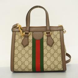 グッチ(Gucci) グッチ ハンドバッグ オフィディア 547551  ブラウン ベージュ   レディース