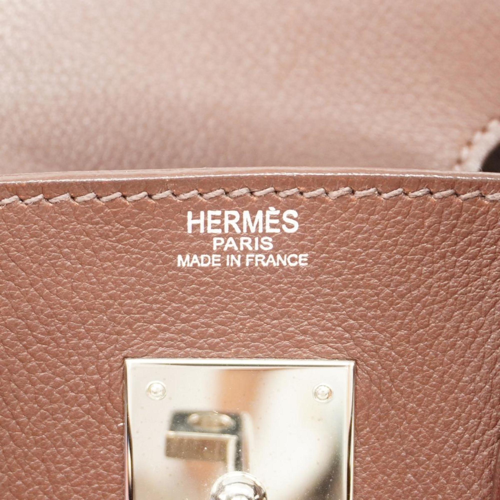 エルメス(Hermes) エルメス ハンドバッグ オータクロア28 □K刻印 エヴァーグレイン ハバナ   レディース