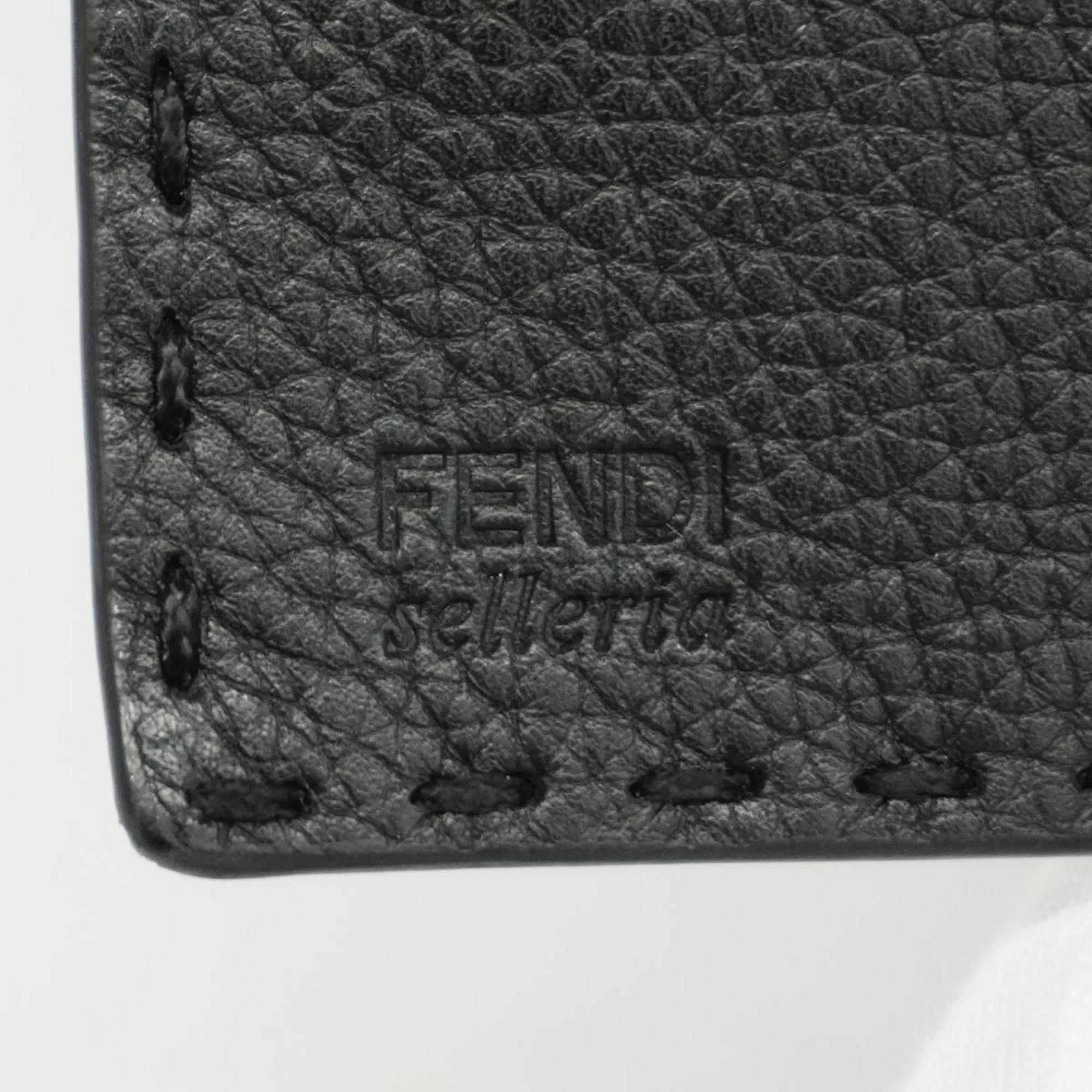 フェンディ(Fendi) フェンディ 長財布 セレリア レザー ブラック   メンズ