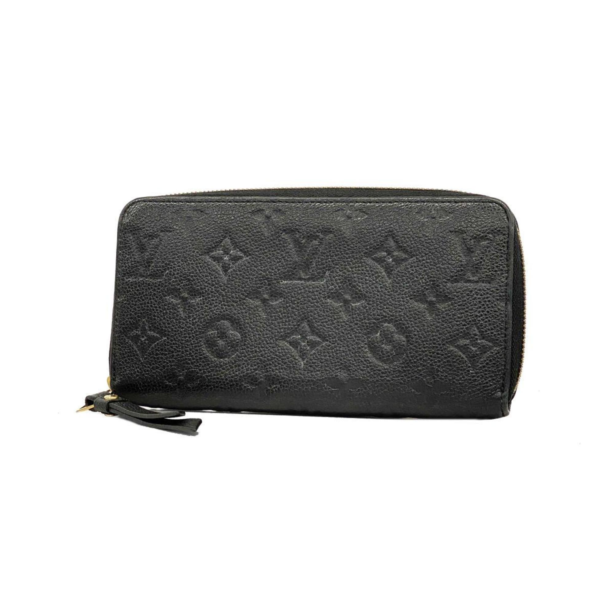 ルイ・ヴィトン(Louis Vuitton) ルイ・ヴィトン 長財布 モノグラム・アンプラント ジッピーウォレット M61864 ノワールレディース