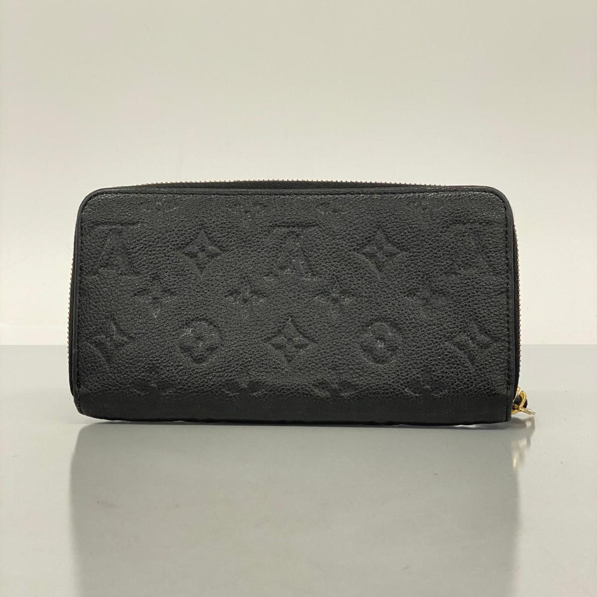 ルイ・ヴィトン(Louis Vuitton) ルイ・ヴィトン 長財布 モノグラム・アンプラント ジッピーウォレット M61864 ノワールレディース