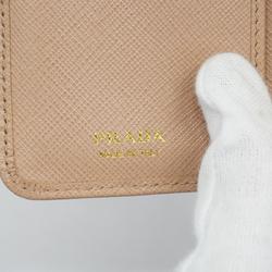 プラダ(Prada) プラダ 財布 サフィアーノ レザー ピンクベージュ   レディース