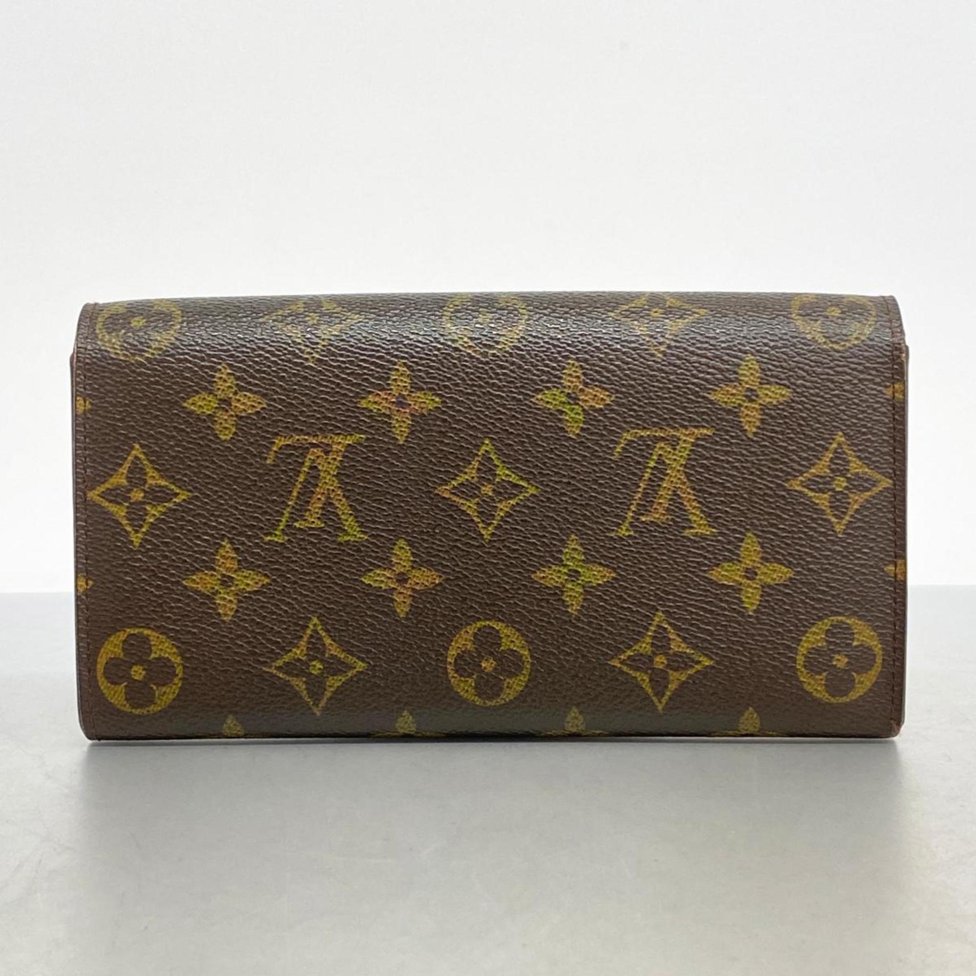 ルイ・ヴィトン(Louis Vuitton) ルイ・ヴィトン 長財布 モノグラム ポシェットポルトモネクレディ M61726 ブラウンレディース