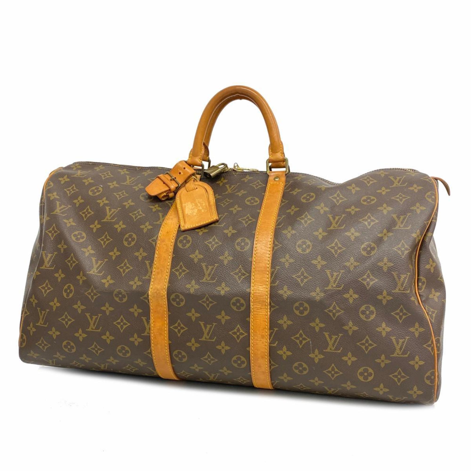 ルイ・ヴィトン(Louis Vuitton) ルイ・ヴィトン ボストンバッグ モノグラム キーポル55 M41424 ブラウンメンズ レディース