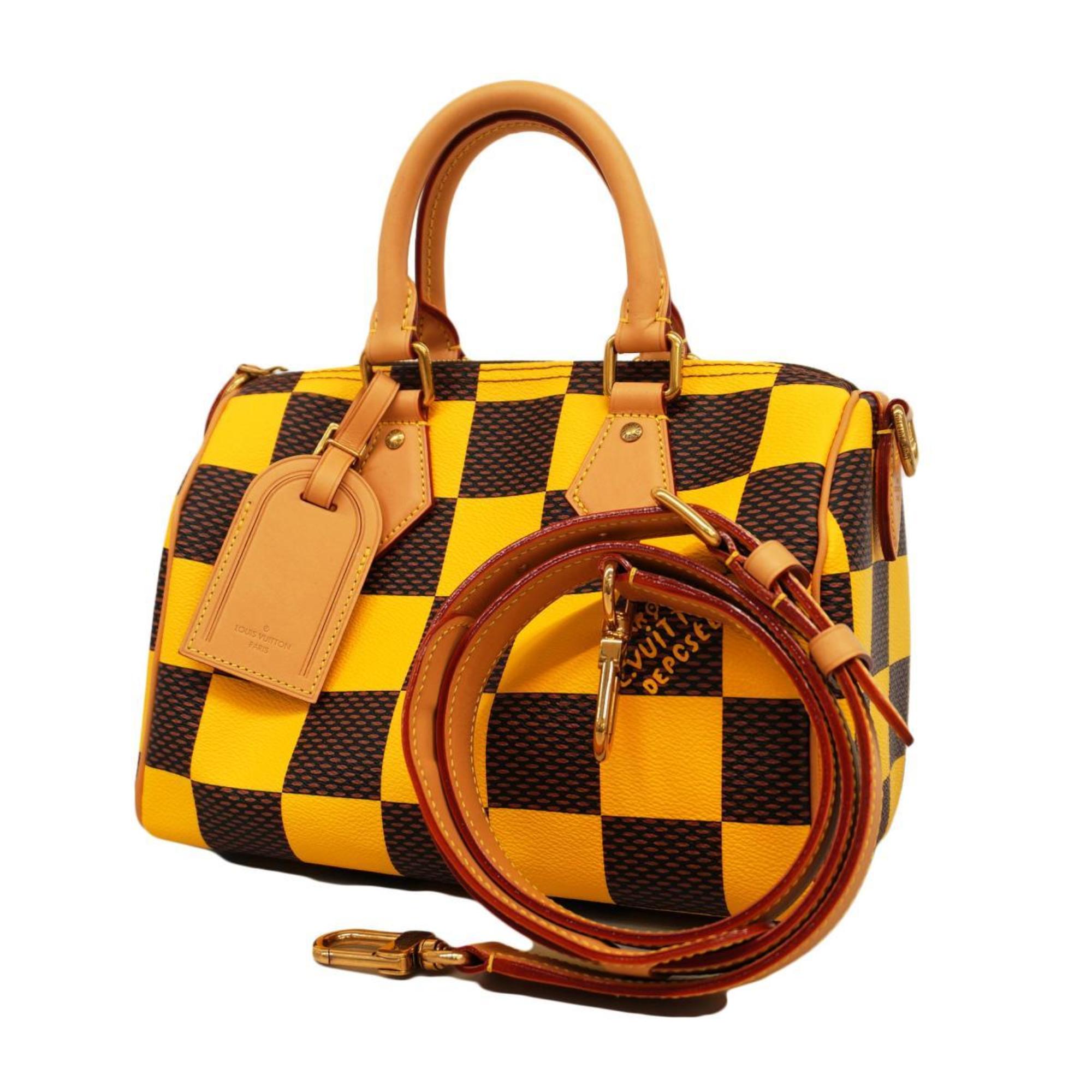 ルイ・ヴィトン(Louis Vuitton) ルイ・ヴィトン ハンドバッグ ダミエ・ポップ スピーディバンドリエール25 N40584 ジョーヌマットレディース