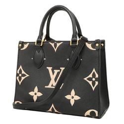 ルイ・ヴィトン(Louis Vuitton) ルイ・ヴィトン トートバッグ モノグラム・アンプラント バイカラー オンザゴ―PM M45659 ブラック ベージュレディース