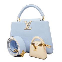 ルイ・ヴィトン(Louis Vuitton) ルイ・ヴィトン ハンドバッグ カプシーヌBB M24120 ブルーレディース