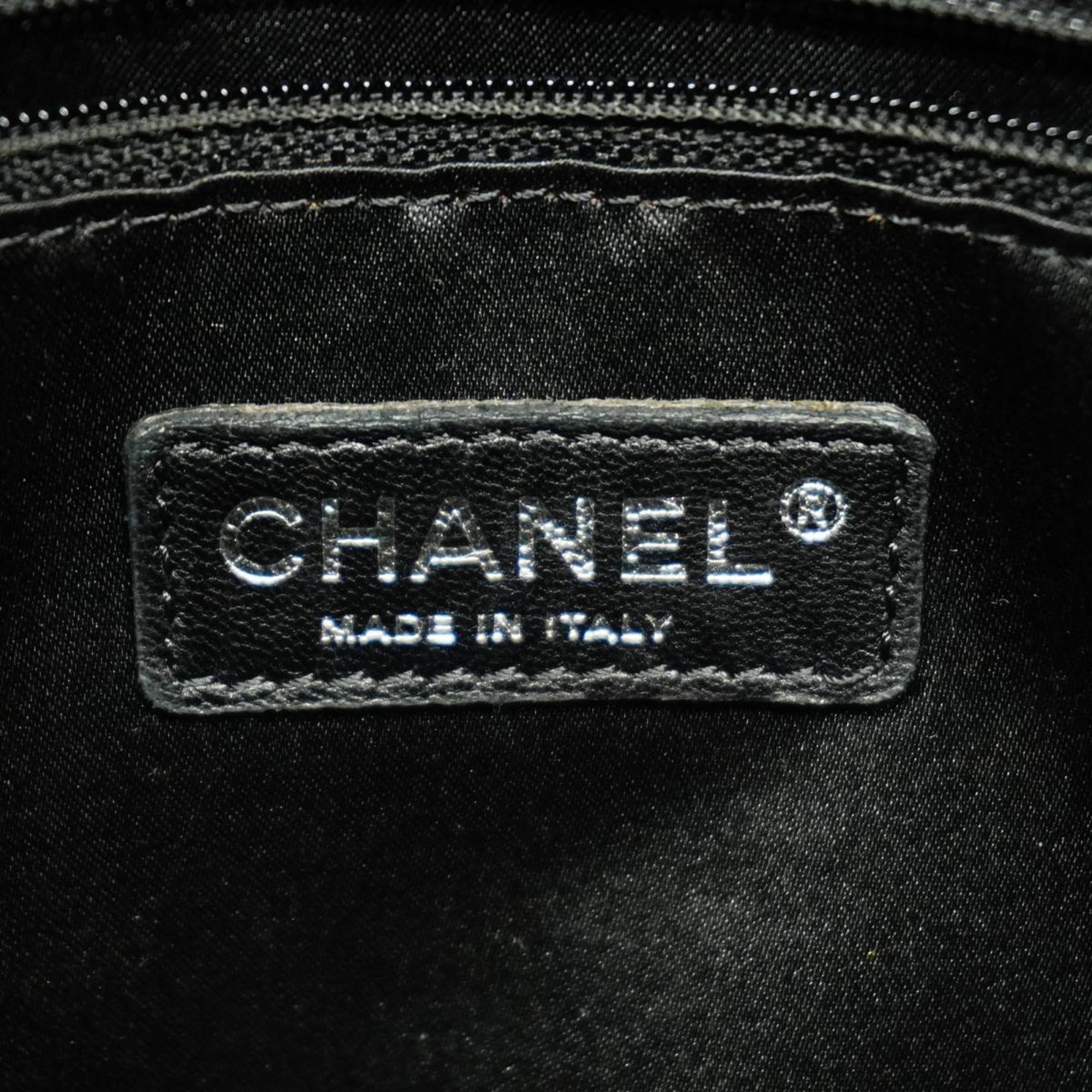 シャネル(Chanel) シャネル トートバッグ パリビアリッソ キャビアスキン ブラック  レディース