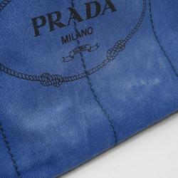 プラダ(Prada) プラダ トートバッグ カナパ キャンバス ブルー   レディース