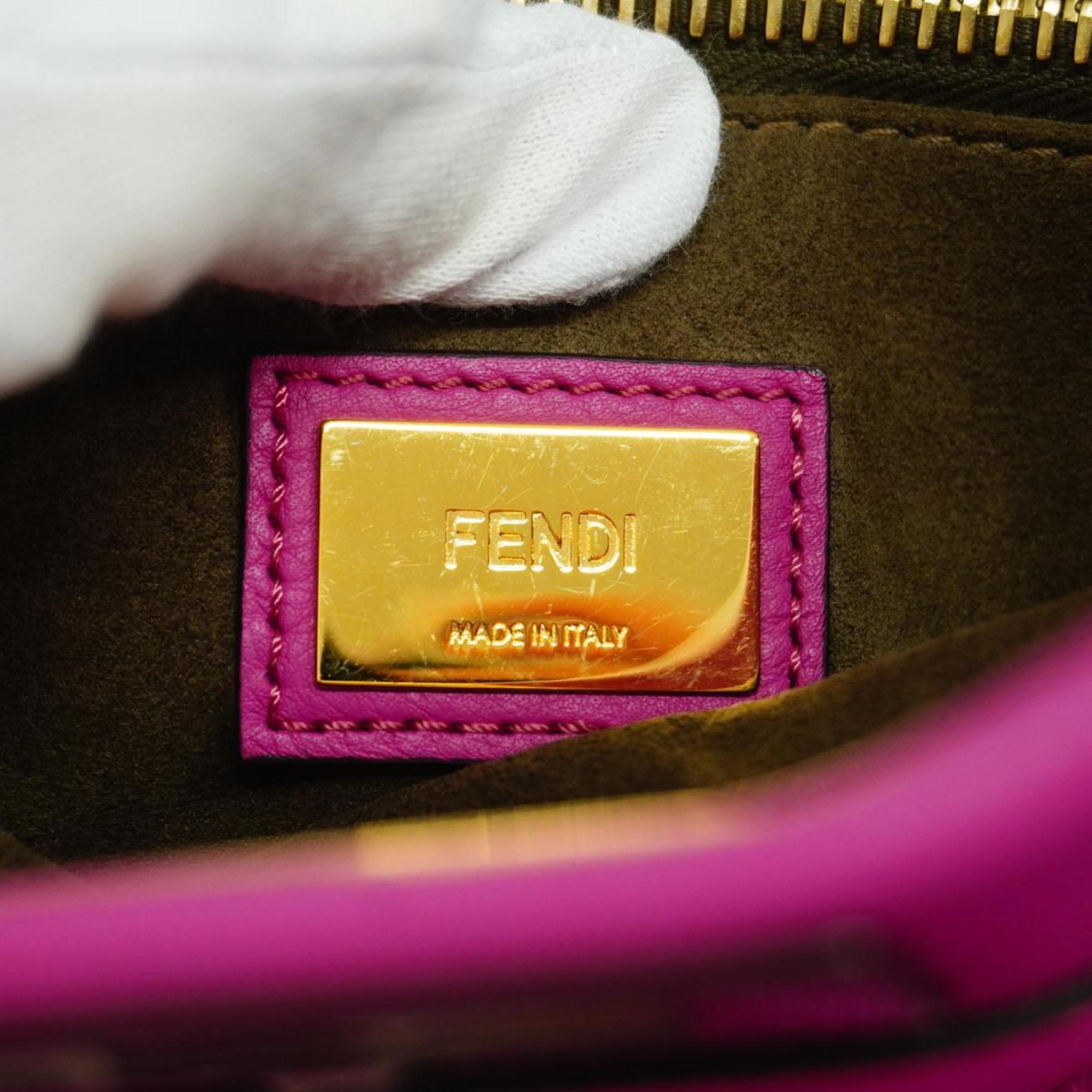 フェンディ(Fendi) フェンディ ハンドバッグ ピーカブー レザー ピンク   レディース