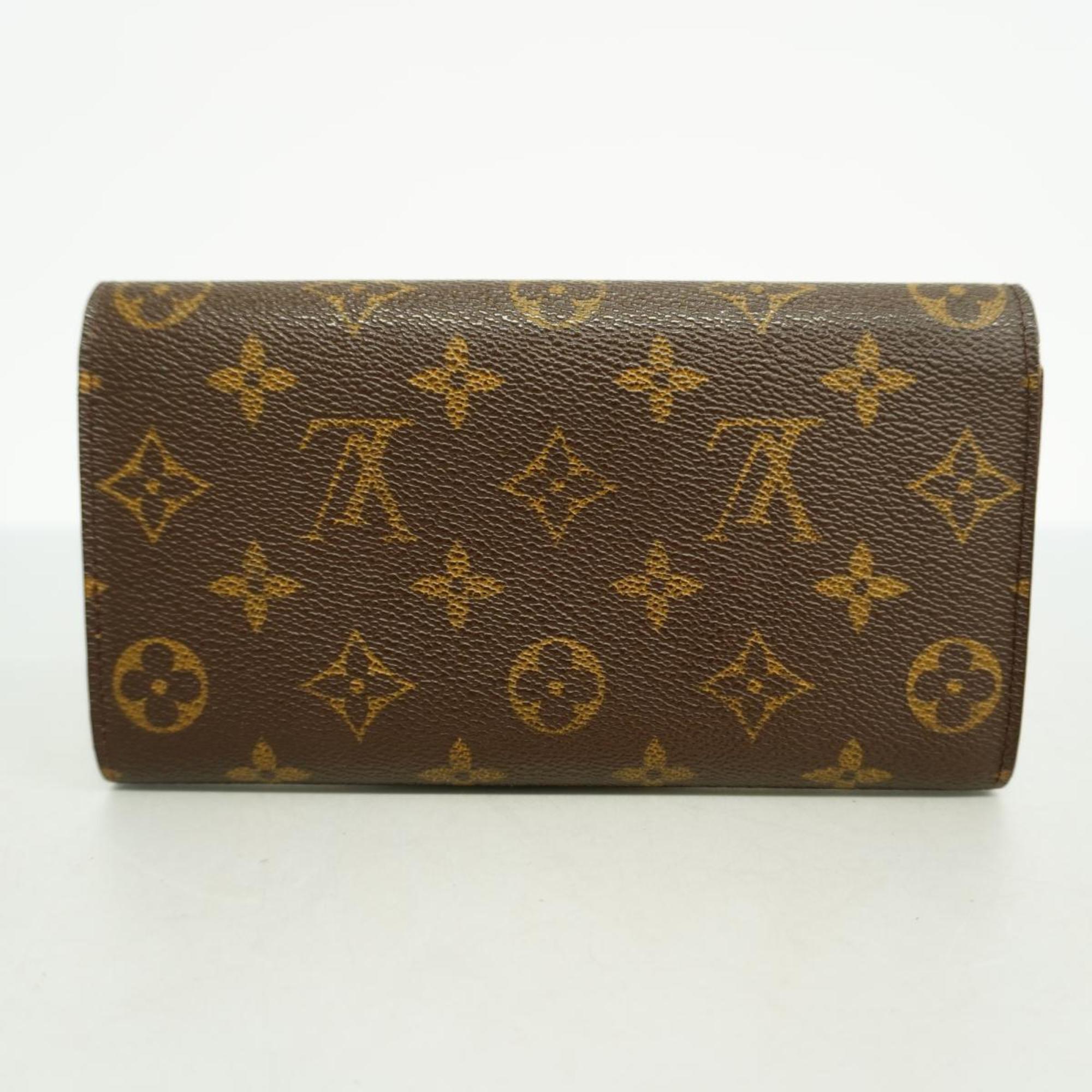 ルイ・ヴィトン(Louis Vuitton) ルイ・ヴィトン 長財布 モノグラム ポシェットポルトモネクレディ M61725 ブラウンレディース