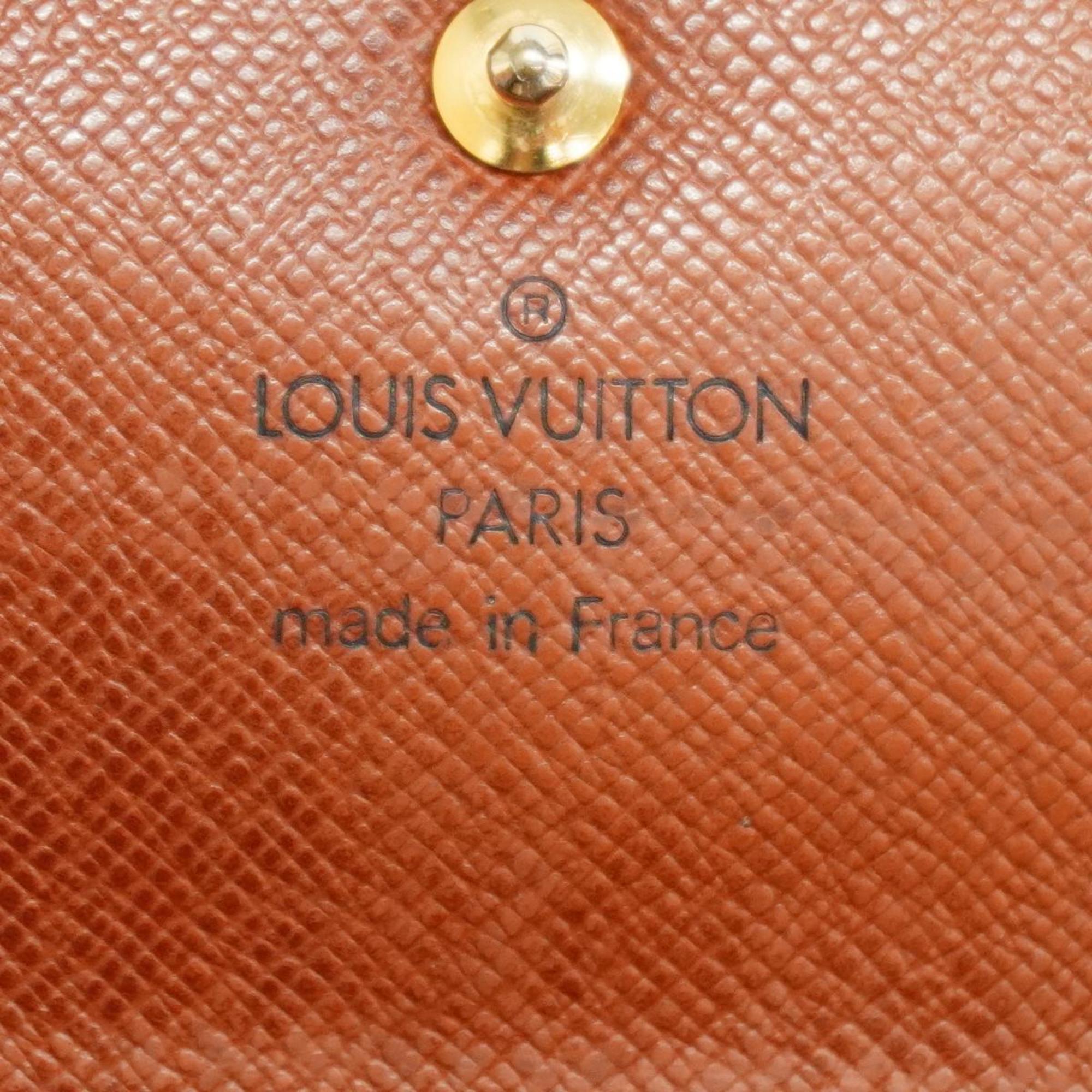 ルイ・ヴィトン(Louis Vuitton) ルイ・ヴィトン 長財布 モノグラム ポシェットポルトモネクレディ M61725 ブラウンレディース