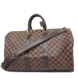 ルイ・ヴィトン(Louis Vuitton) ルイ・ヴィトン ボストンバッグ ダミエ キーポルバンドリエール45 N41428 エベヌメンズ レディース