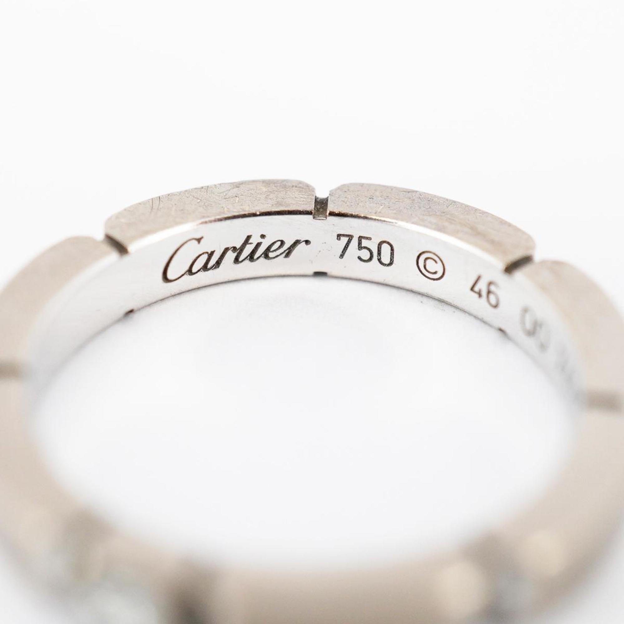 カルティエ(Cartier) カルティエ リング マイヨンパンテール 1PD ダイヤモンド K18WG ホワイトゴールド  レディース