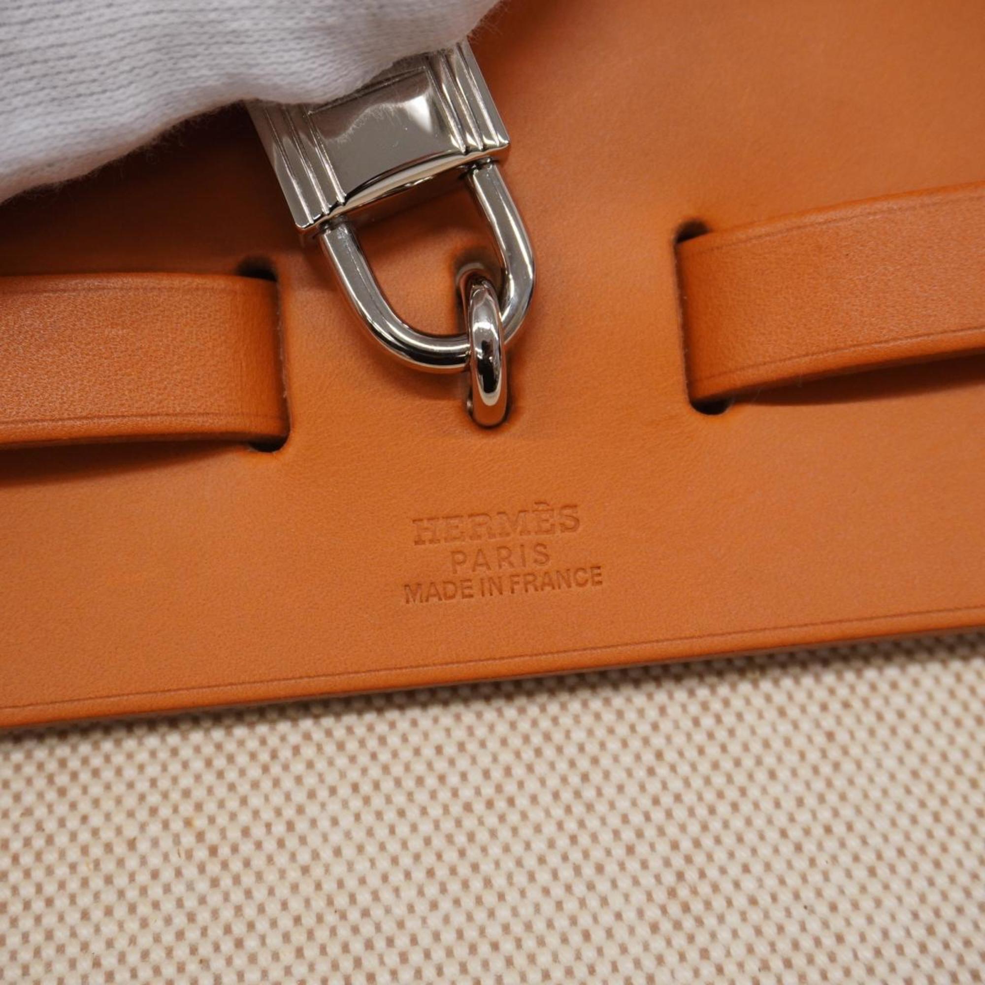 エルメス(Hermes) エルメス リュックサック エールバッグアドPM □C刻印 トワルアッシュ ナチュラル   レディース